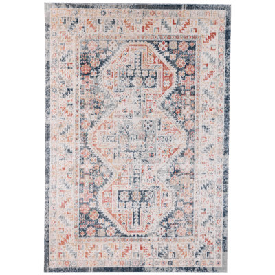 Rovel Vintage Look Machine Made Indoor / Outdoor Area Rug