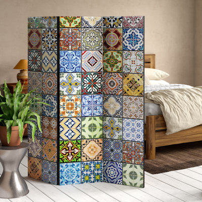 Dharamendra Colourful Mosaic Room Divider