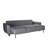 Sealy TruFit Klein Queen Dropback Sofa Sleeper Bed Convertible in Dark Grey with Additional Storage-101925581