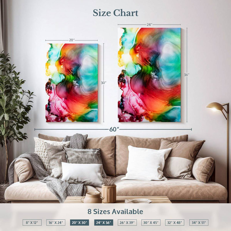 Avery The Rainbow Waterfall, 36" H x 24" W