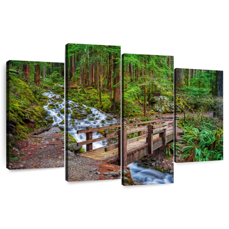 Alvord Old Olympic Forest Bridge, 48"H x 75"W