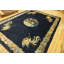 1890s Antique Wool Chinese Room Size - Peking Knotted Rectangle Blue Rug
