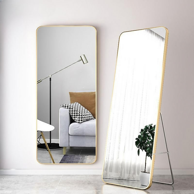 Aluminium Floor Mirror