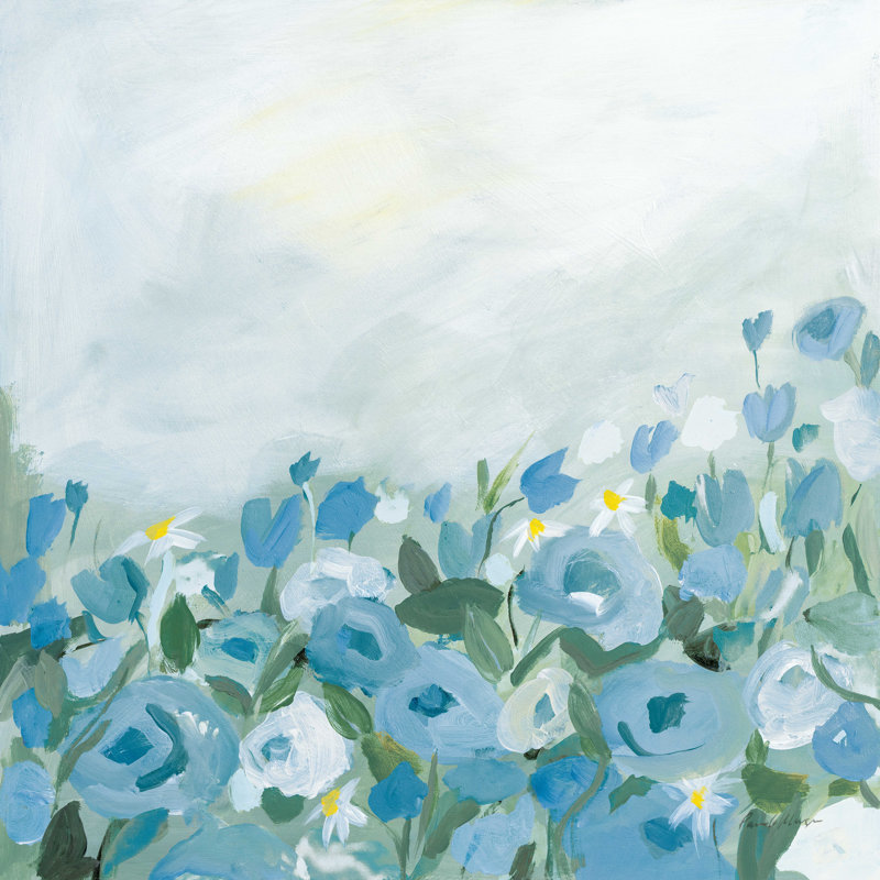 Blooming Landscape Blue, H 12 po x l 12 po