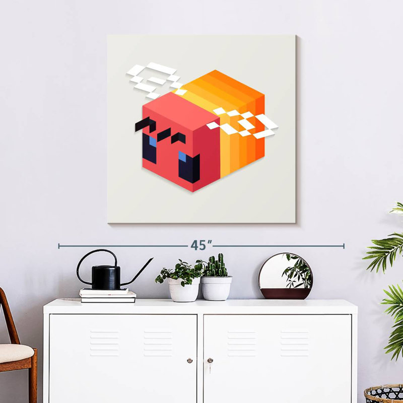 Brampt Minecraft Bee, 30" H x 30" W