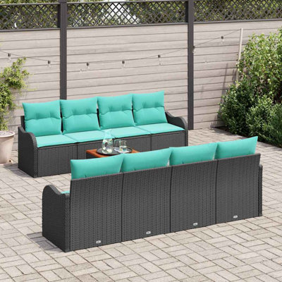 Ensemble de canapé de jardin 9 pièces vidaXL