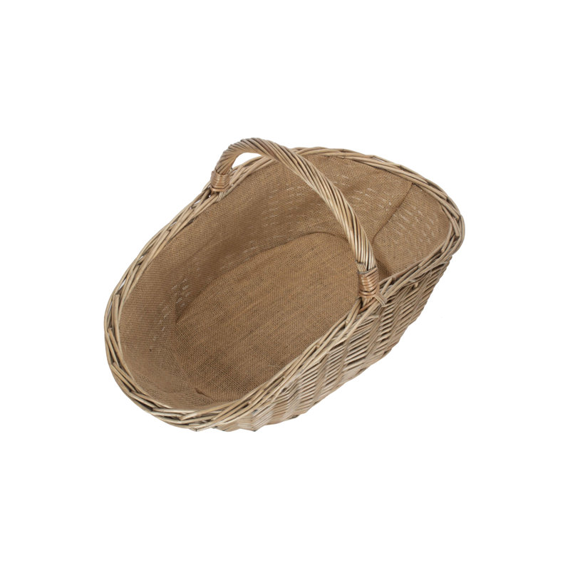 Harvesting Wicker Basket, 33cm H x 59cm W x 30cm D