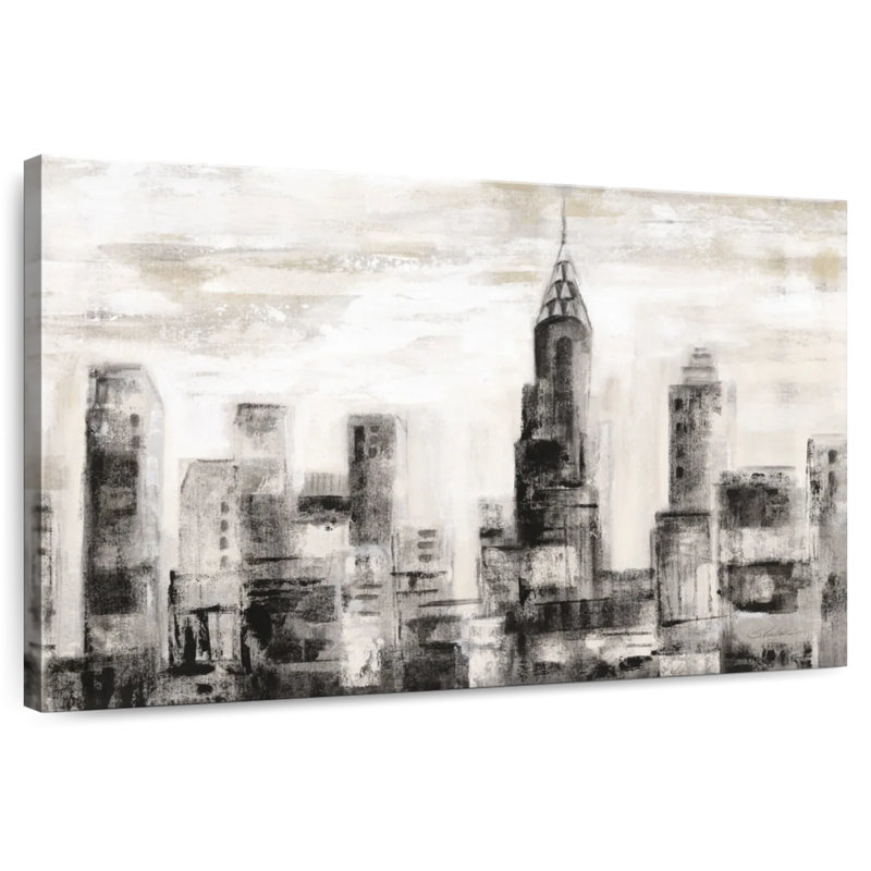 Sireci Manhattan Skyline BW, 34" H x 51" W