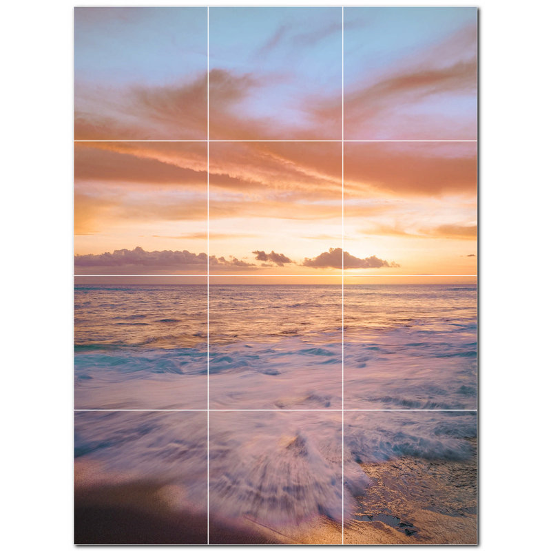 Panneau décoratif en céramique satinée 12 po x 12 po
