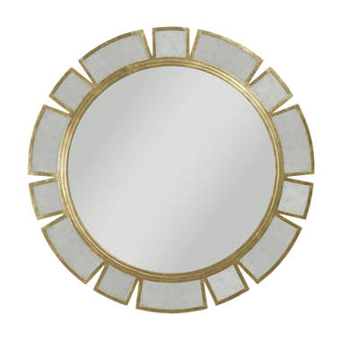 Global Views Wire Ribbon Mirror-Natural Iron/Brass Braising