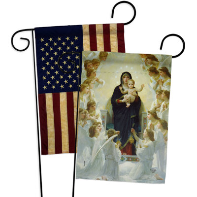 Double Sided 18.5'' H x 13'' W Polyester Garden Flag