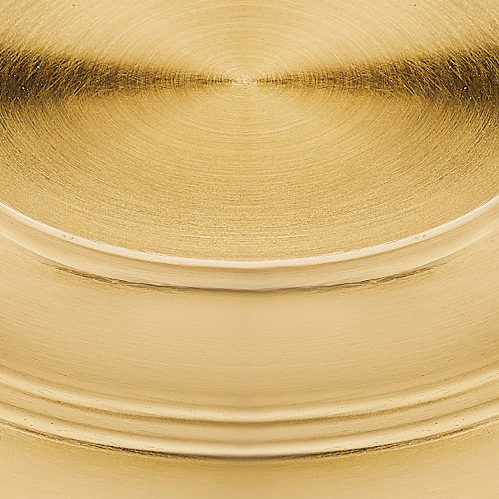 Holmes Single Light Flush Mount, Modern Brushed Gold