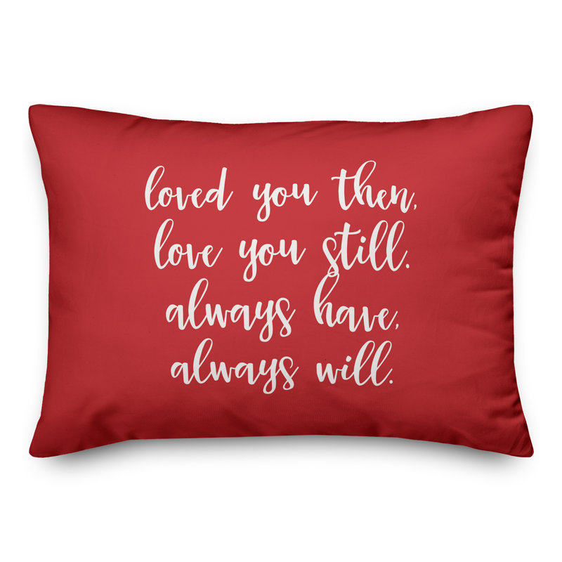  Coussin décoratif «Love You Still», Rouge
