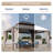 Hardtop Double-Roofed Aluminum Patio Gazebo-120276824