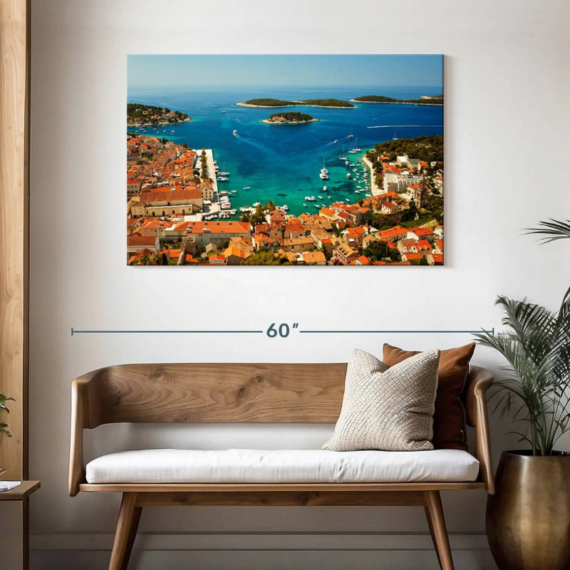 Gillard Hvar, bord de mer, H 30 po x l 45 po