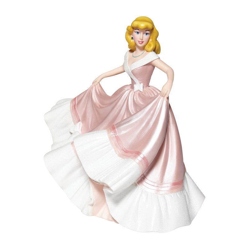 Figurine Disney de Couture Cendrillon en robe rose 7,87 pouces
