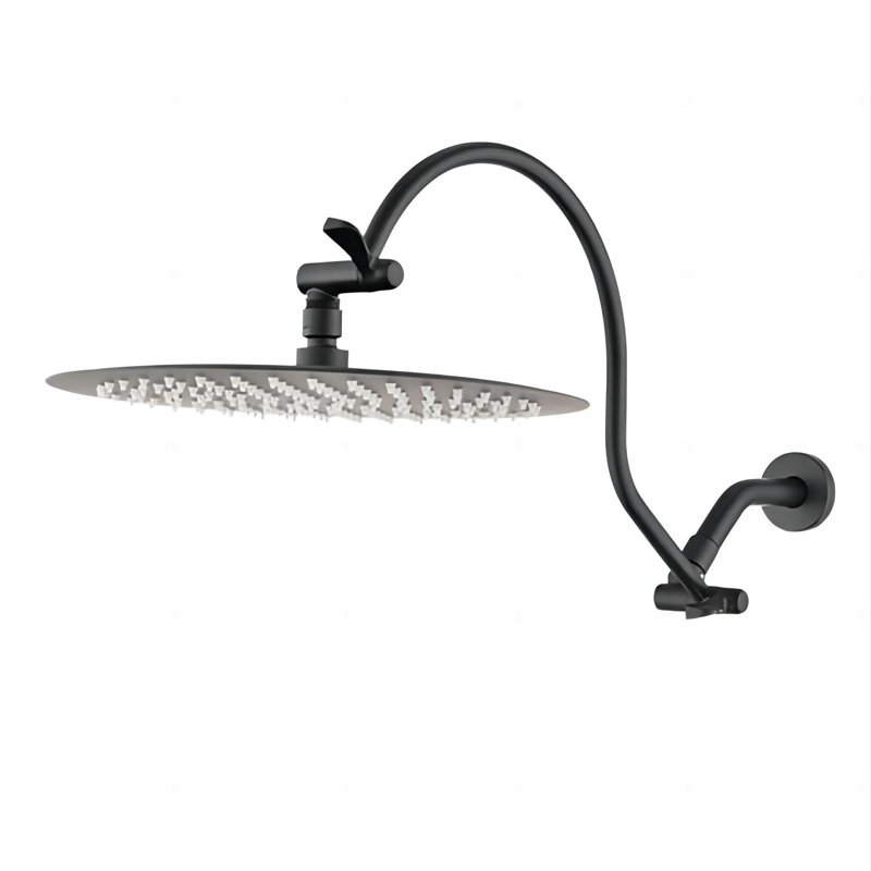 Rain Adjustable Shower Head 1.8 GPM GPM, Matte Black