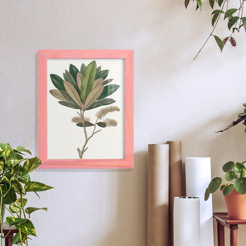 Fall Foliage VI, reproduction d'art encadrée, H 11 po x l 9 po x P 1 po, Rose