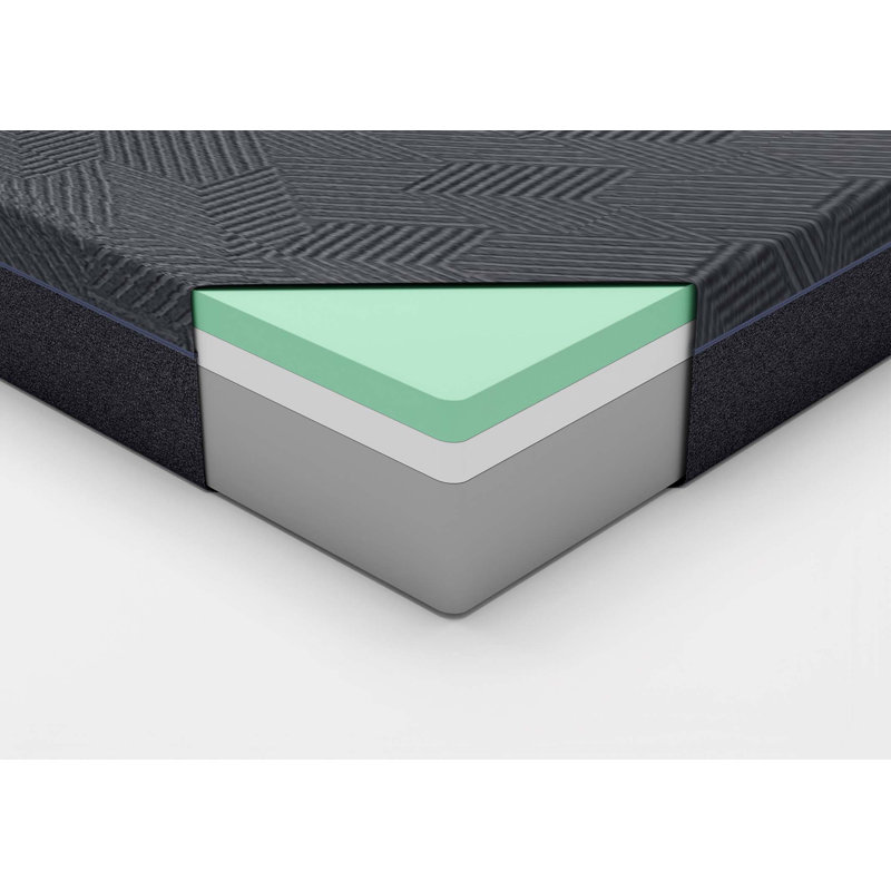 11inch Eastern  Green Tea Gel-Infused Memory Foam Mattress, Gray, Mattress in a Box, Queen