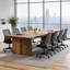 Table de conférence moderne en bois massif minimaliste-797874667