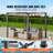 Outdoor Retractable Pergola with Sun Shade Canopy Aluminum-106897479-106897482