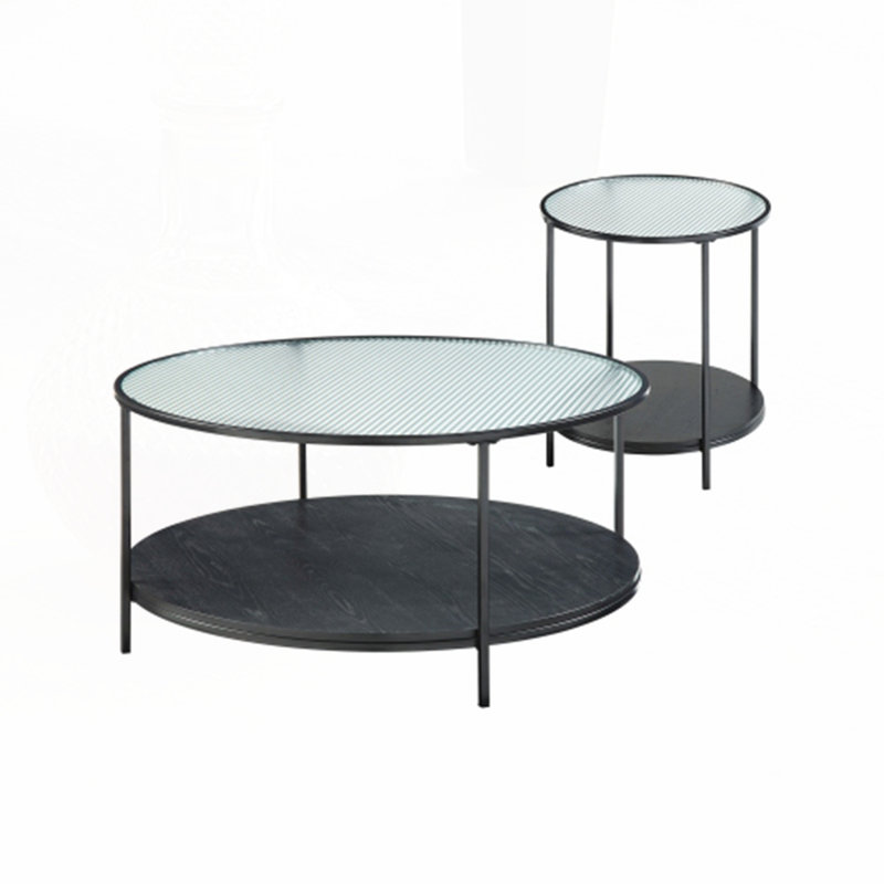 2pc Modern Occasional Table Set Coffee Table