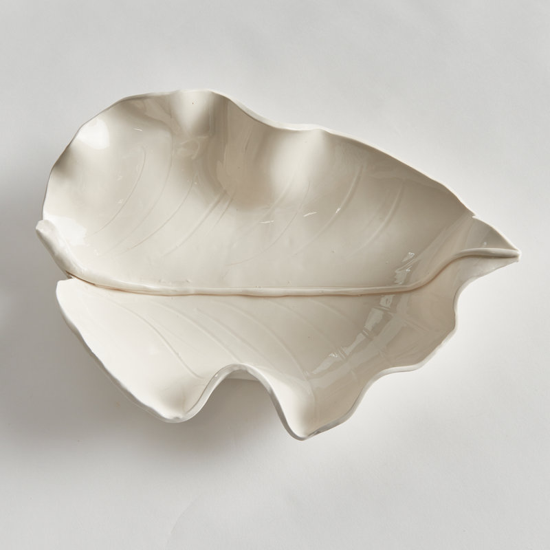 MORICENTO LEAF SCULPTURE SMALL, Small, White