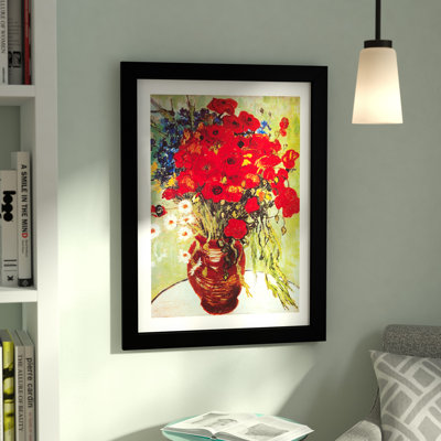 "Vase avec marguerites et coquelicots" par Vincent Van Gogh, reproduction d’art