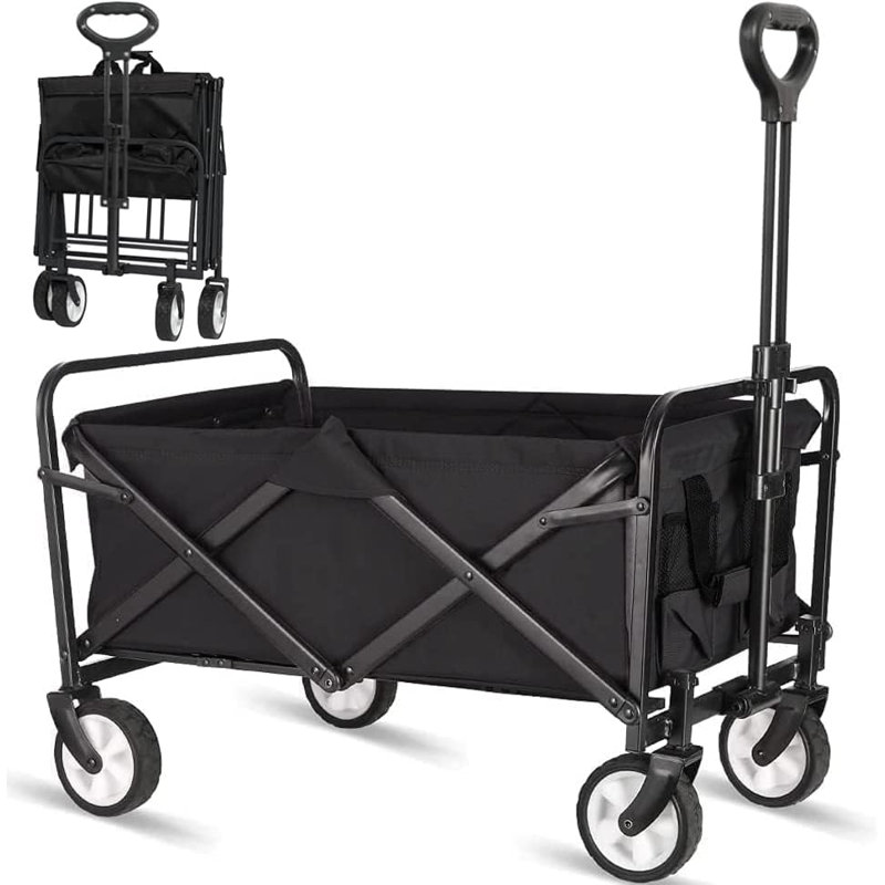 Wagon pliable léger en noir