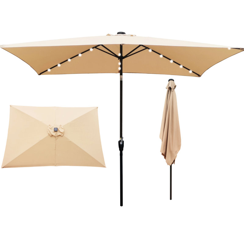 Parasol de jardin 10X6.5Ft