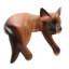 Statuette féline endormie