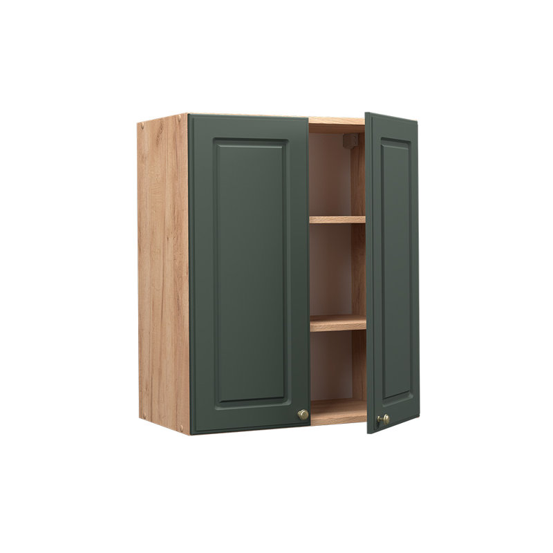 Fame 318 + front green gold country house_60 x 72 x 34.1, Green/Beige