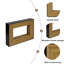 Console Modern Contrast avec structure en bois stratifié