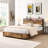 Bed Frame, Storage Headboard with Charging Station, Solid and Stable, Noise Free, No Box Spring Needed, Easy Assembly,Simple style-68663847-68663866