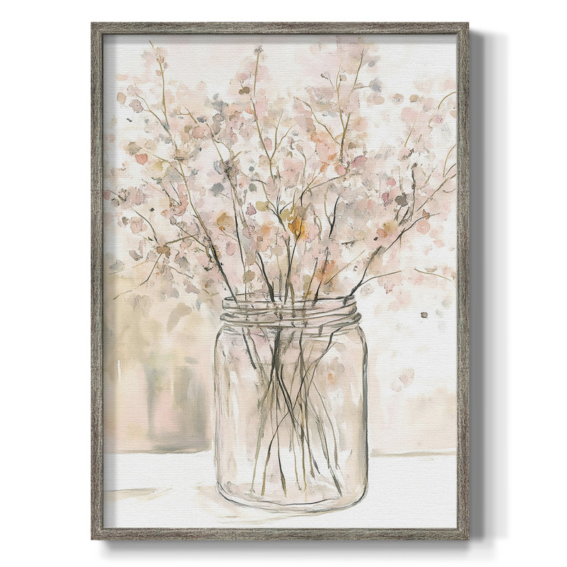 Reproduction encadrée FLORAL Series DLVII - bois massif, H 30 po x l 24 po