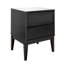 Table de chevet en bois massif 2 tiroirs Kay-98586987