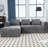 2 - Piece Chenille No Frame Compressed Sectional-653035644