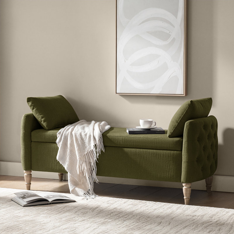 Banc de rangement Aristides Farmhouse, Moss