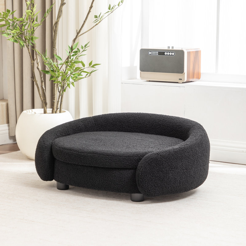 Lit pour chien Malcolm Elegant Rectangle, Noir
