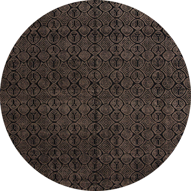 Walkerton Abstract Indoor Rug, Round 5'
