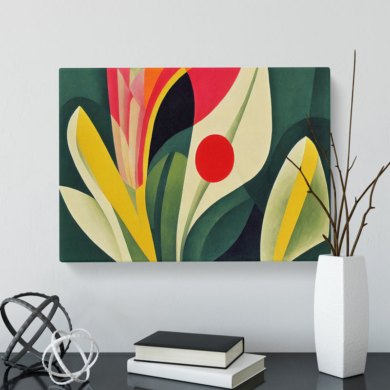 Floral Art - Wrapped Canvas Print, 35cm H x 50cm W x 3cm D