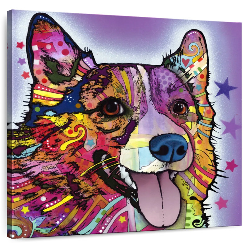 Brampt Colorful Corgi, 10" H x 10" W