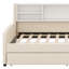 Lit plateforme tapissier avec rangement et tiroirs-18940379