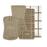 All-Clad 4-Piece Potholder and Oven Mitt Set