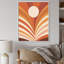 Rétro terre cuite soleil paysage Mid-Century I - décoration murale moderne Mid-Century-555836147-750729230