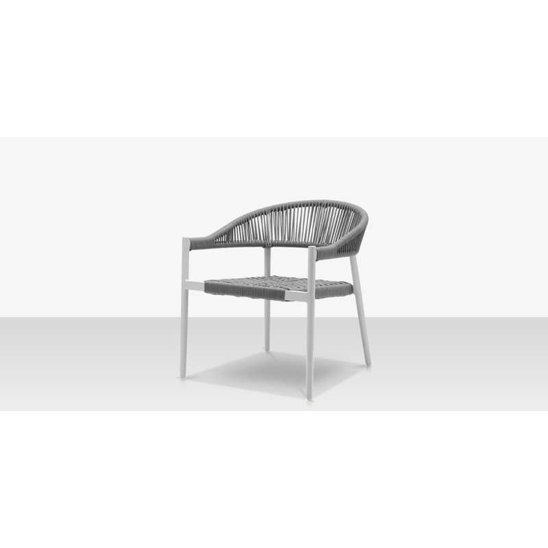 Méridienne Skye - Structure Tex avec Durarope, Blanc / gris