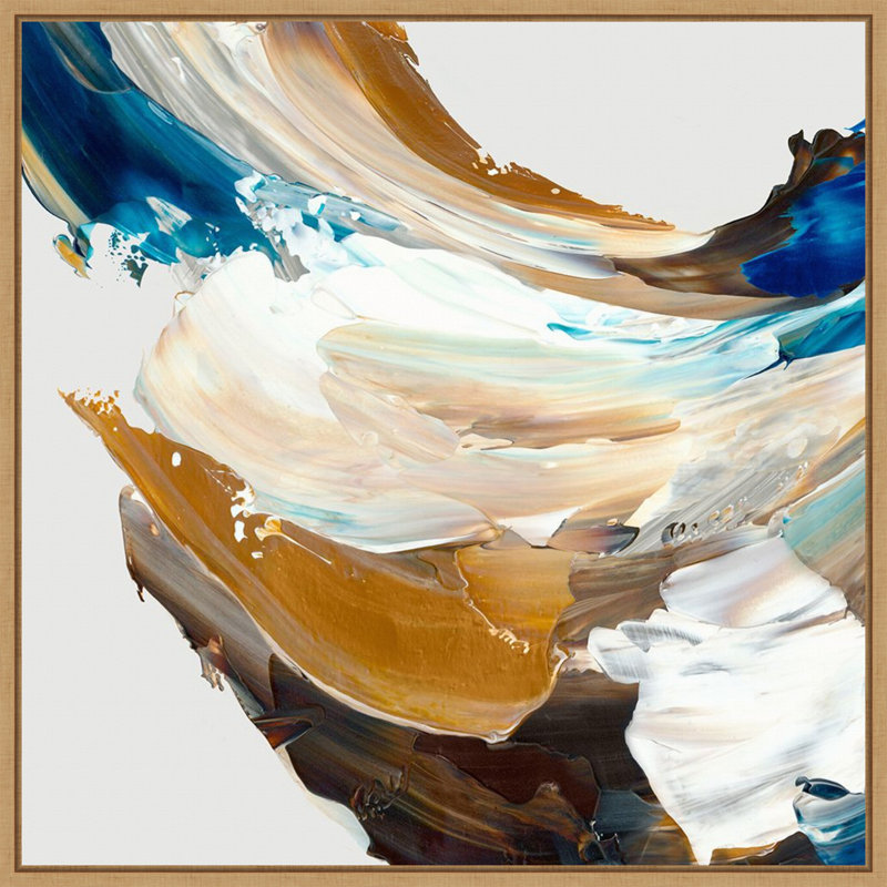 «Crashing Blue» par Jacob q, reproduction d'art sur toile encadrée, H 30 po x l 30 po