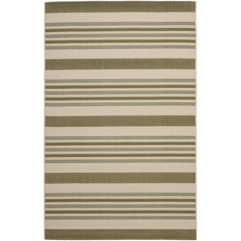 Tapis intérieur / extérieur à rayures Herefordshire Performance, Rectangle 2 pi 7 po x 5 pi