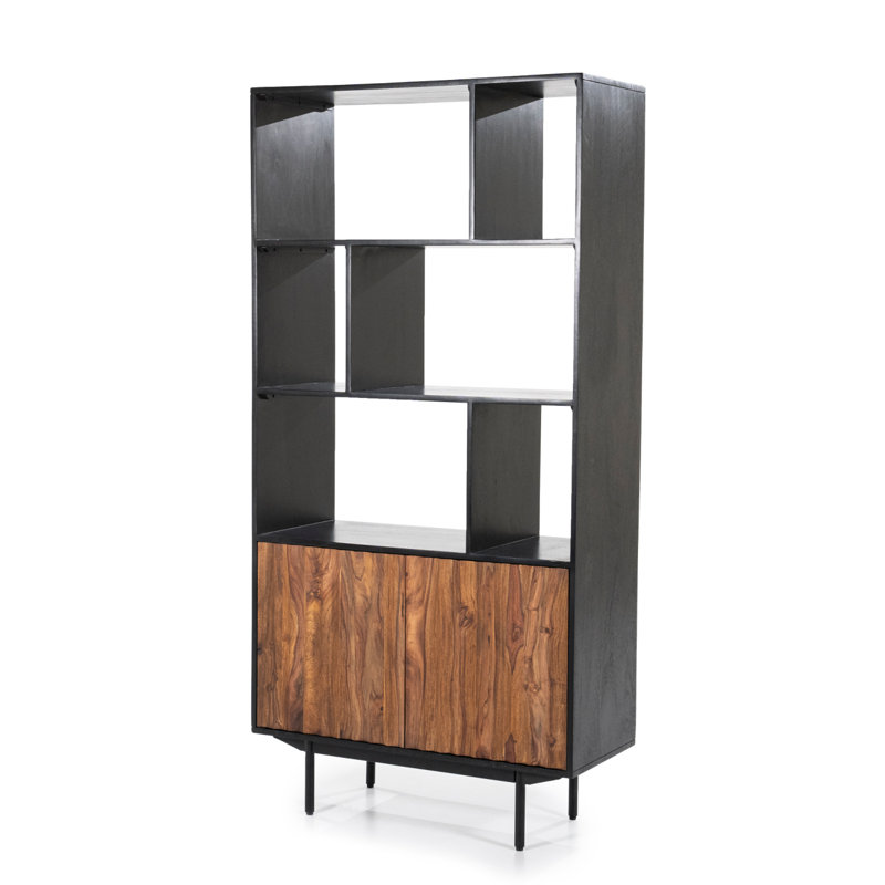 Solid Wood Bookcase, (10 Shelves) 75"H x 37"W x 16"D