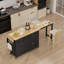 Armoire de cuisine 81,6 "avec table de salle à manger extensible 2 tiroirs et 2 portes pour cuisine-295390146